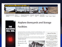 Tablet Screenshot of airplaneboneyards.com